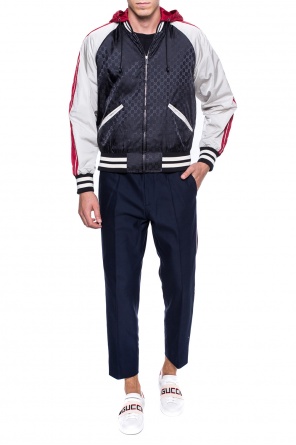 Bomber jacket with removable hood, zdjęcie 2 Bomber jacket with removable hood od Gucci